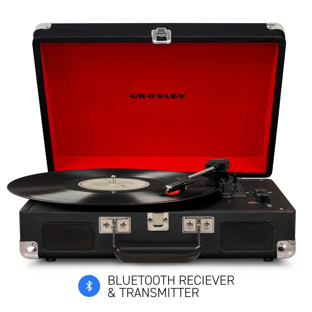 Crosley Cruiser Black Bluetooth Portable Turntable
