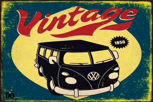 Vintage Garage Wall Art Set of 5 | Classic Cars & Retro Vehicles Print Bundle | Digital Download