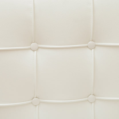 Pandora Modern Bonded Leather Dining Chair in White