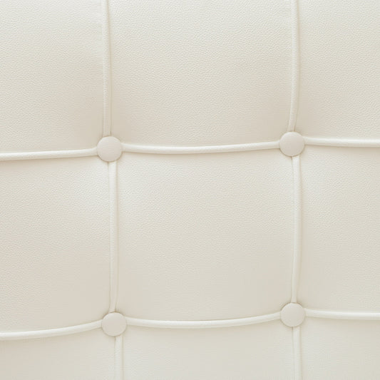 Pandora Modern Bonded Leather Dining Chair in White