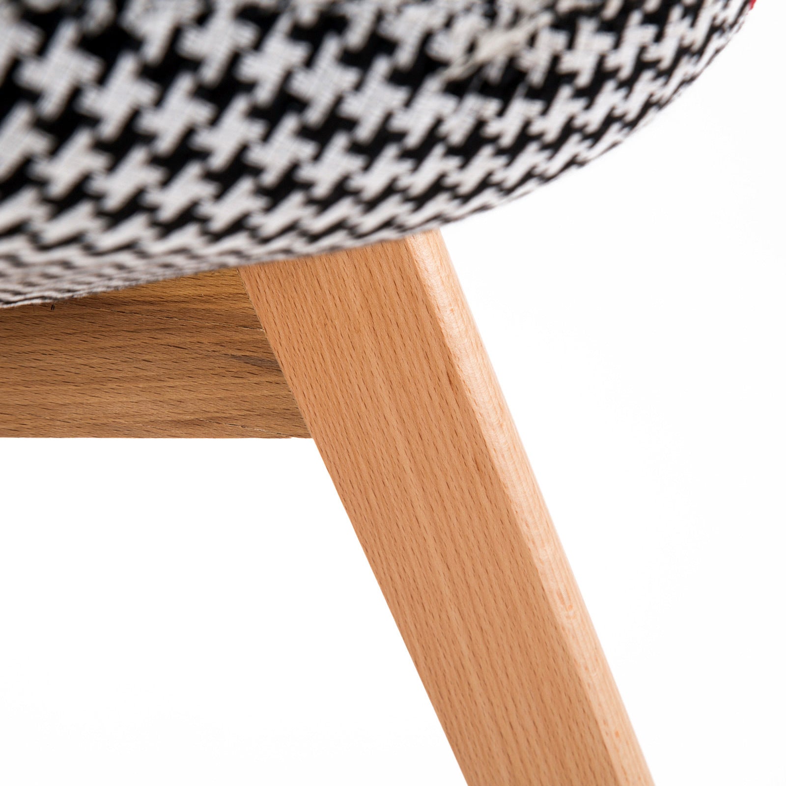 2X Retro Dining Cafe Chairs - Multi-Colour Padded Seat Mid-Century Modern Style