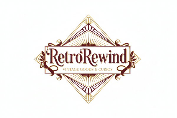 Elegant Vintage RetroRewind Logo